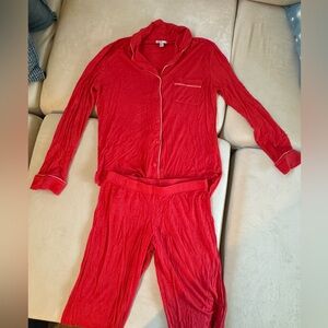 Red Nordstrom Rack Jersey Pajama Set